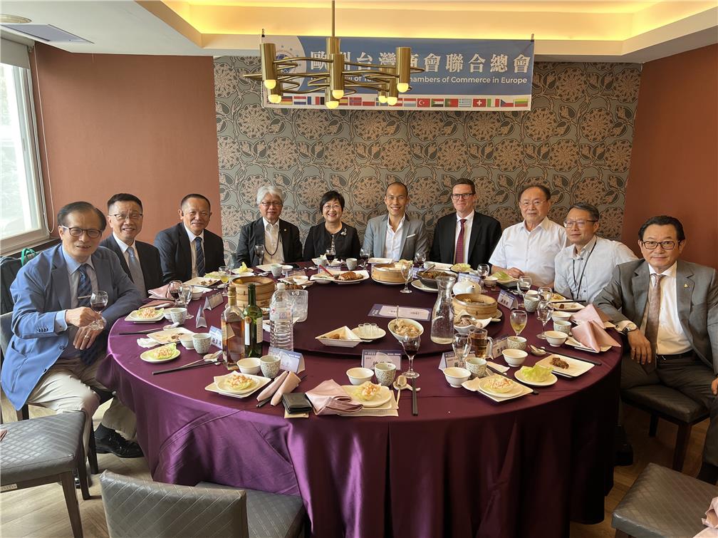 2024年9月23日徐委員長出席在臺北市舉辦之第31屆歐洲臺灣商會聯合總會在臺聯歡餐會。