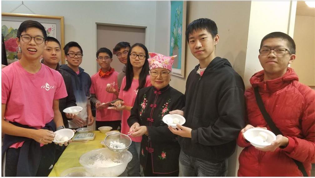 The FASCA members learned to make Yuanxiao which is special food for the Lantern Festival.