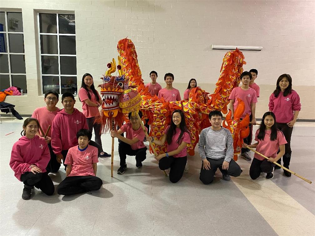 The FASCA members were trained  for  performing the Dragon Dance . 