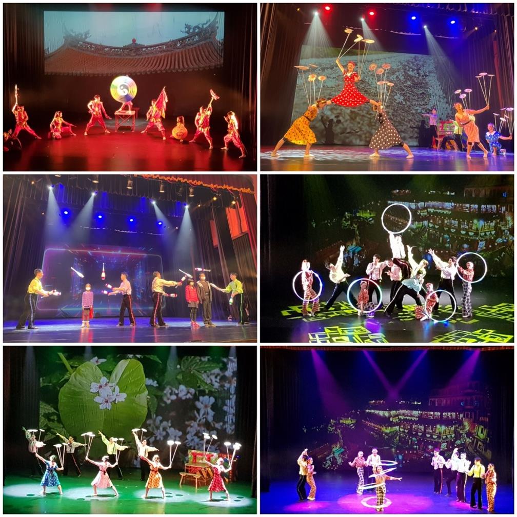 The splendid performance by National Taiwan College of Performing Arts (Taiwan Acrobatic Troupe)