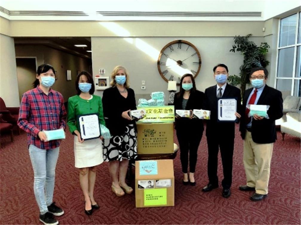 捐贈Made in TAIWAN醫療口罩協助約巴林達市療養院所防疫。