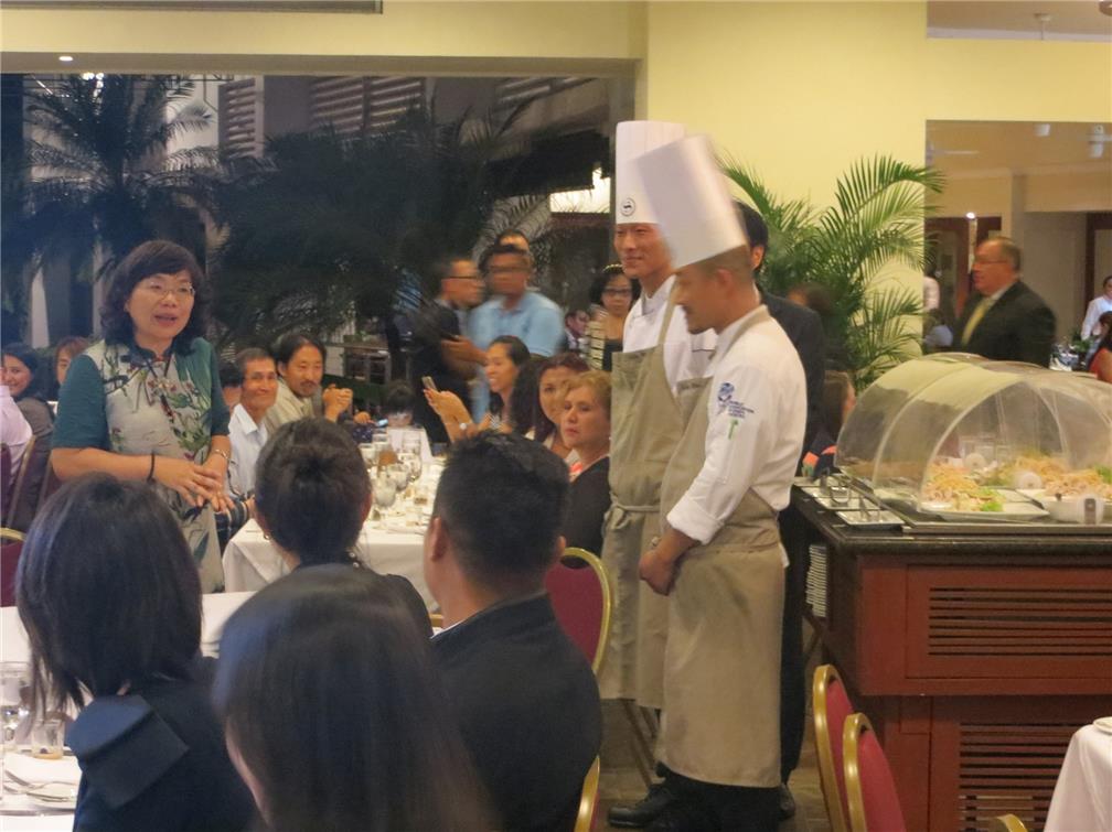 薩爾瓦多副總統夫人等出席臺灣美食日自助晚宴