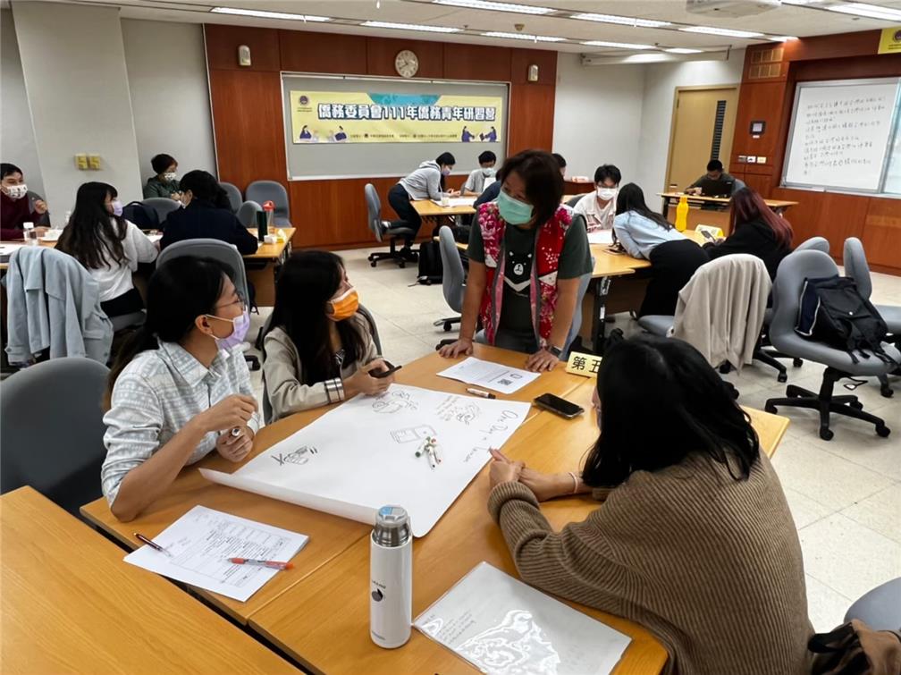 各組學員積極發想，並與講座交流推廣臺灣文化的主題及創意。