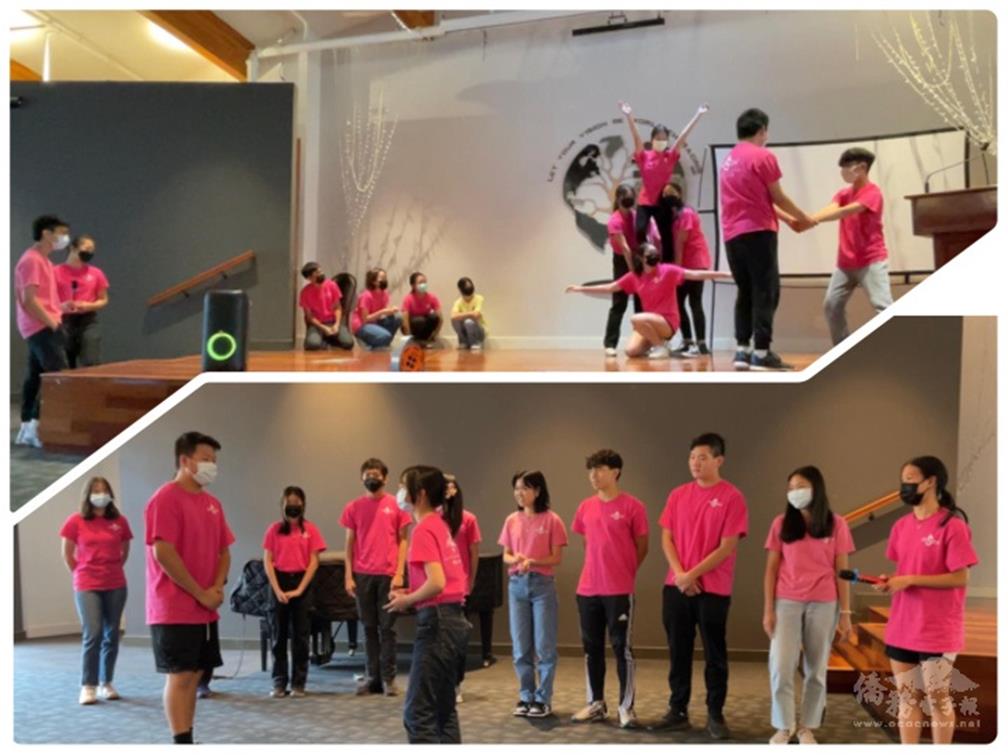 Rehearsing the play of Chang'e story for Moon Festival.