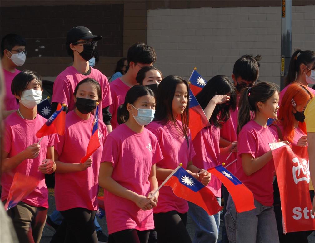 Assisting in the Double Ten Ceremony.