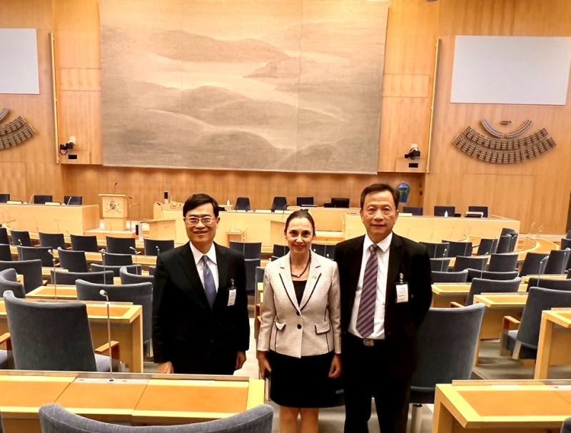 文章主要圖片 經濟部次長陳正祺獲邀瑞典國會演說 盼雙方深化雙邊政經關係