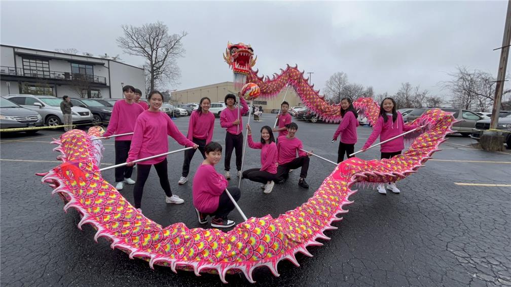 Lunar New Year Celebrations: FASCA showcased the dragon dance.
