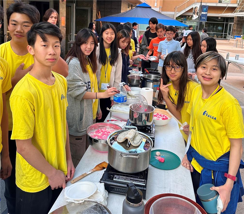 Winter Solstice Cultural Experience: FASCA shared tangyuan (glutinous rice dumplings) with the community.