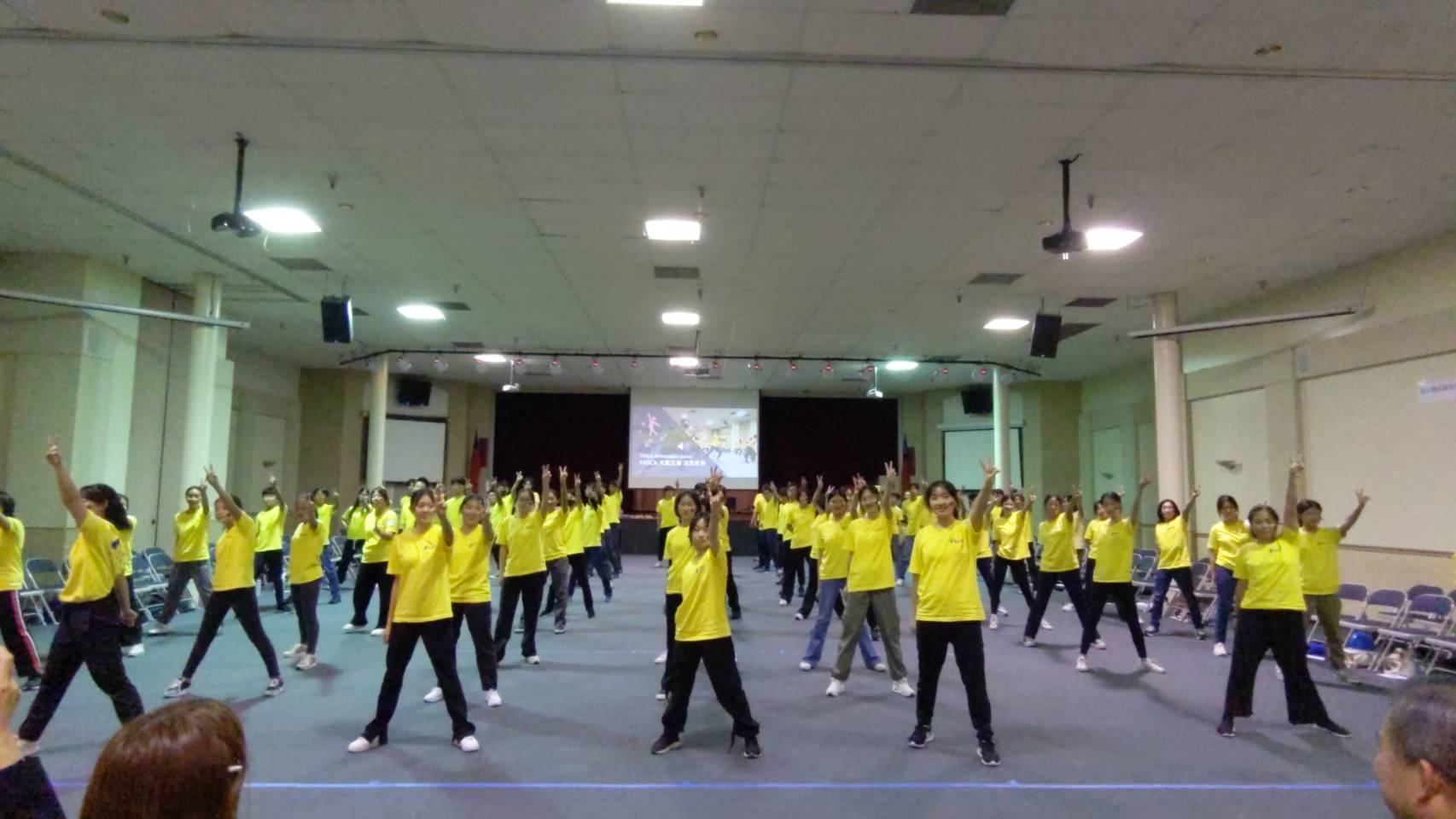 FASCA Freshman Training: New students performed a dance.