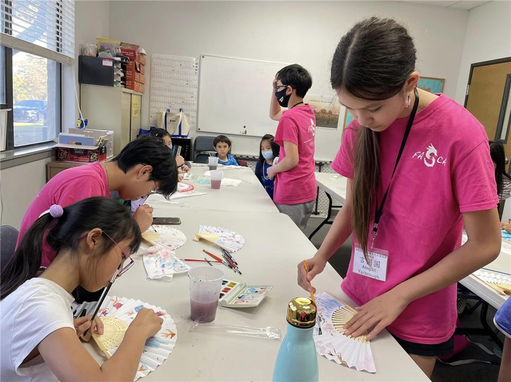 Cultural Class: FASCA made paper fans.