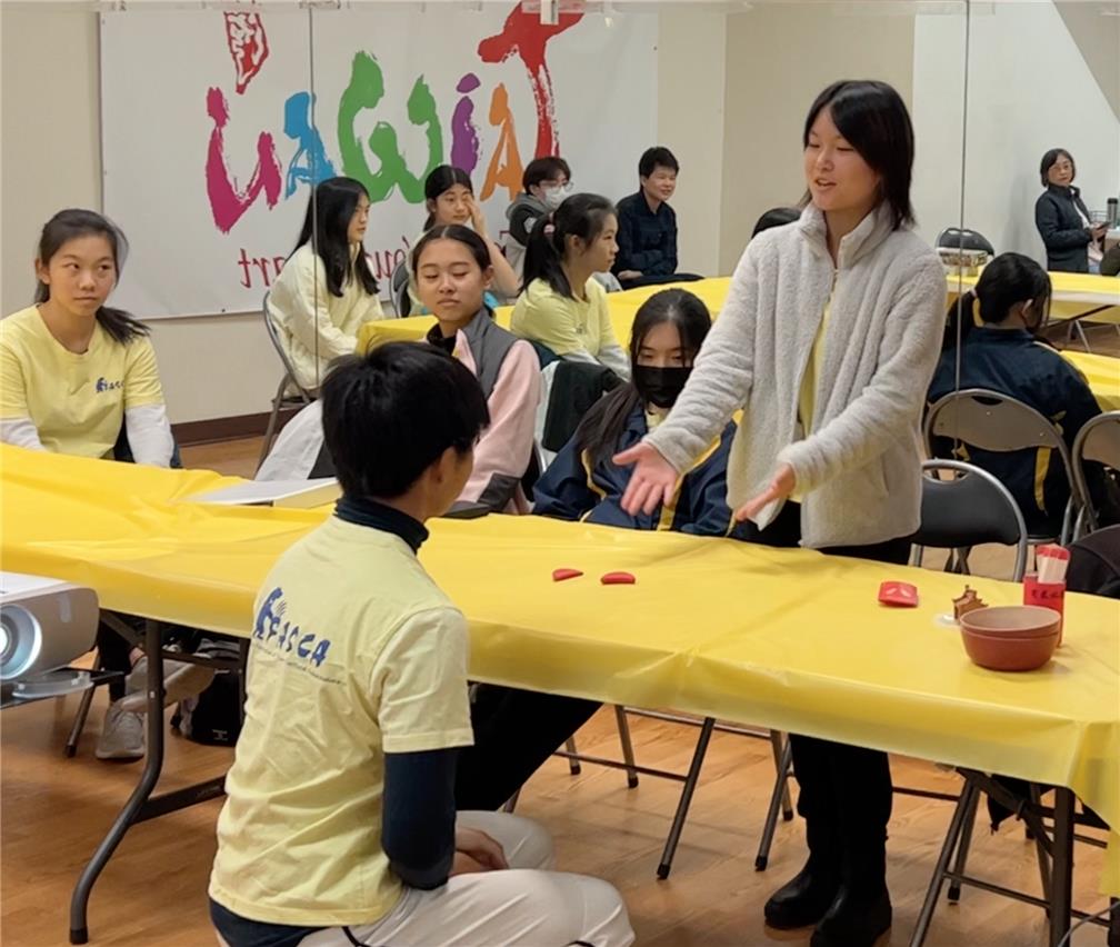 Cultural Class: FASCA explored the cultural significance of jiaobei, a Taiwanese divination tool.