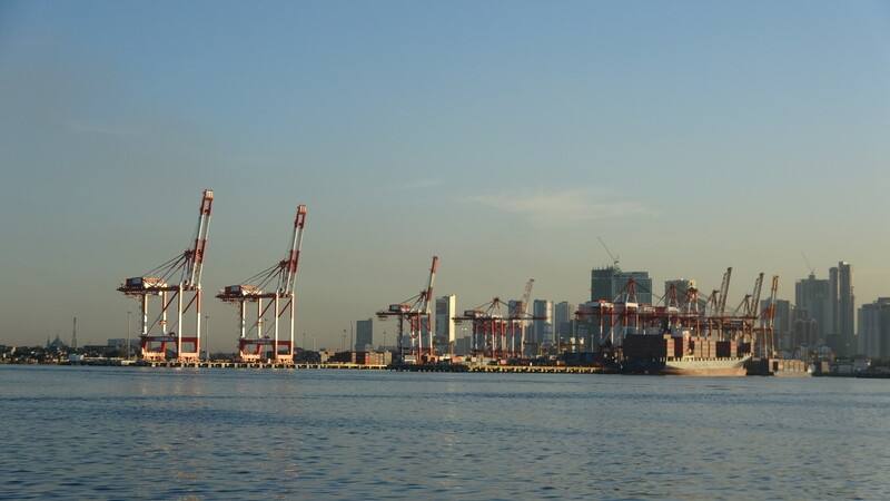 A container port in Manila. CNA photo Aug. 3, 2025