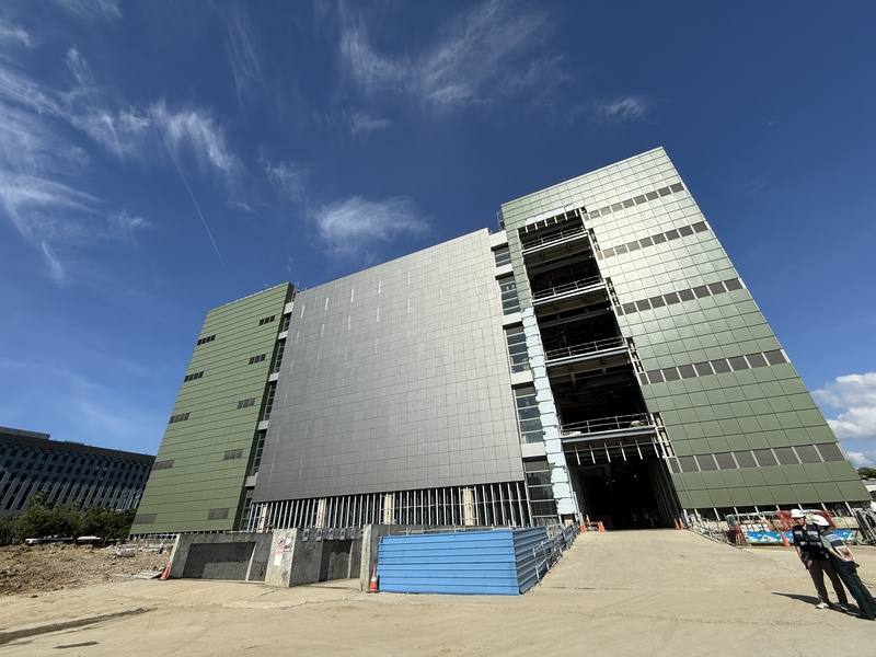The National Military Museum is under construction in Taipei. CNA photo Sept. 14, 2025