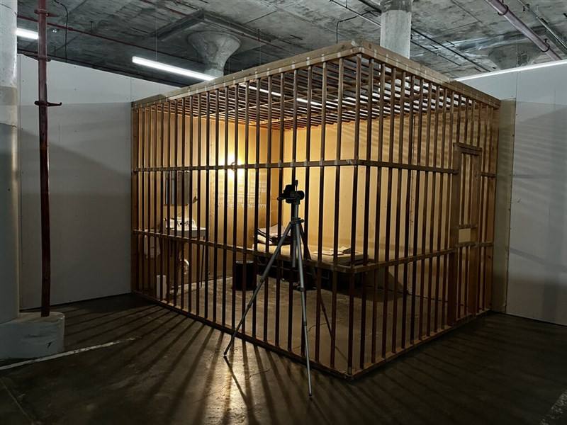 Taiwanese-American performance artist Hsieh Teh-ching's "Cage Piece" is displayed in this undated photo. Photo courtesy of the Taipei Cultural Center in New York Oct. 5, 2025