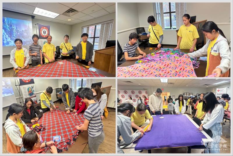 In Action: FASCA members focus on weaving, sharing warmth through hands-on service.