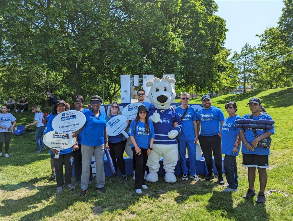 Rob Huang and the Senior Helpers team took part in a community outreach event. 