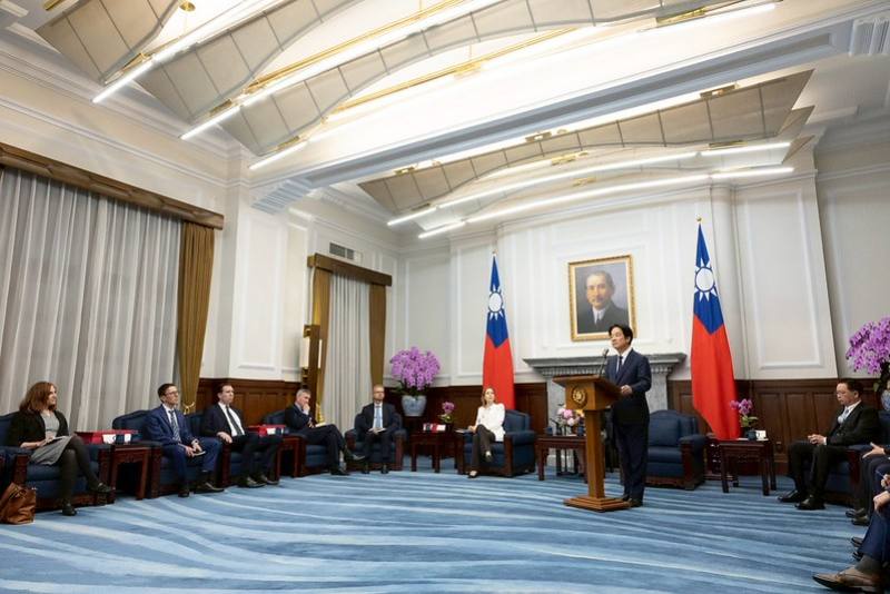 President Lai delivers remarks.