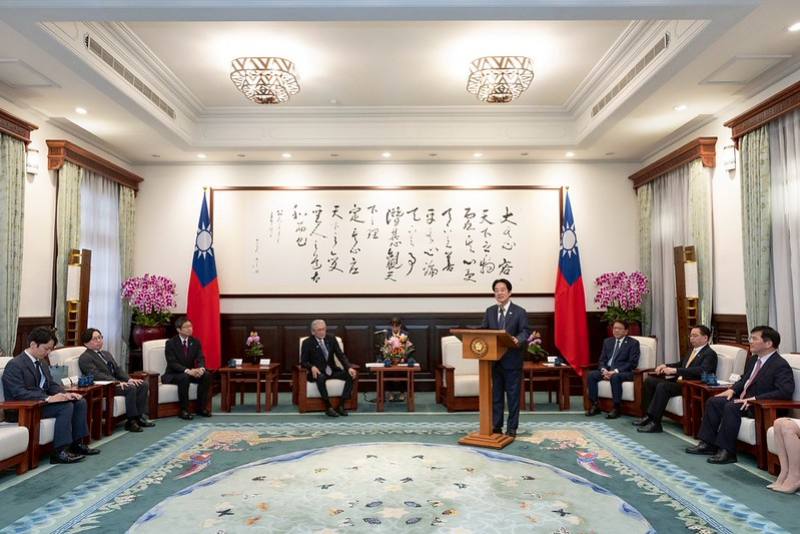 President Lai delivers remarks.