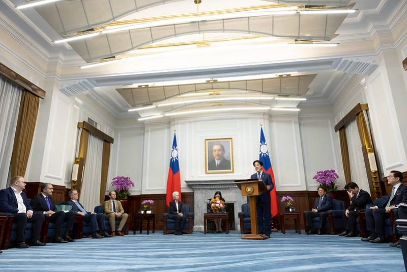 President Lai delivers remarks.