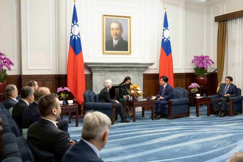 President Lai meets delegation from European Parliament Committee on Security and Defence.