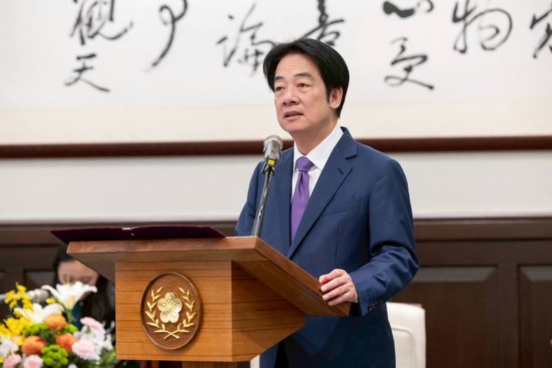 President Lai delivers remarks.