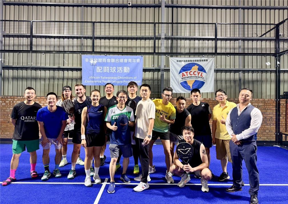 Participating athletes at the Padel tournament. 