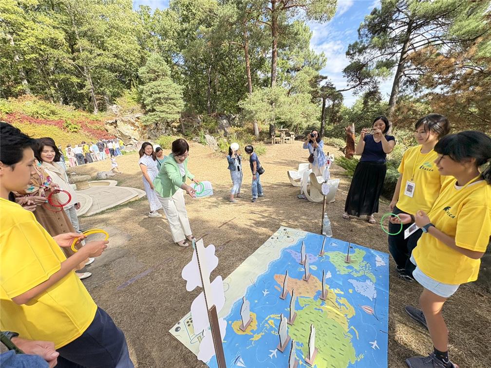 FASCA Paris members demonstrate their learning achievements through interactive game booths.