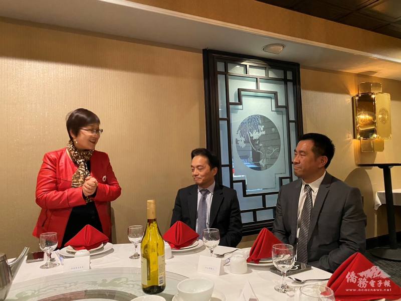 徐佳青感謝美京中華會館協助推動僑務工作